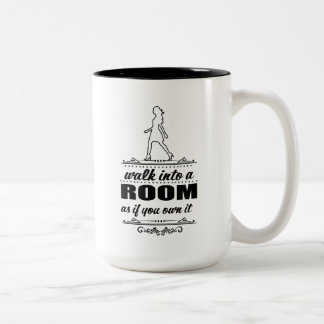 De Café Em Dois Tons Caneca inspirada da mulher