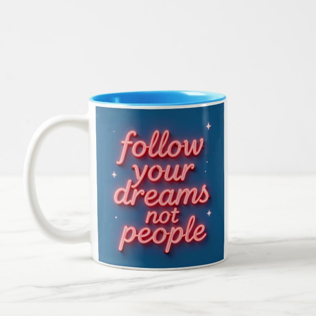 De Café Em Dois Tons Caneca Inspiradora (Esquerda)