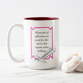 De Café Em Dois Tons Caneca Inspiradora Refletir Simplesmente mas não s