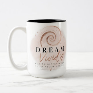 De Café Em Dois Tons Caneca Inspiradora Sonho Vívido 