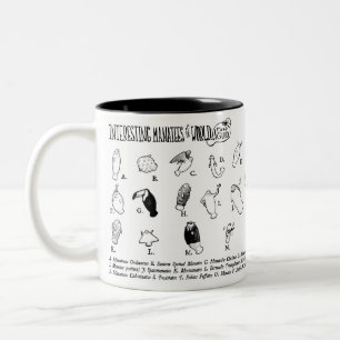 De Café Em Dois Tons Caneca interessante dos peixes-boi