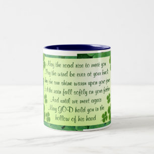 De Café Em Dois Tons Caneca irlandesa da bênção