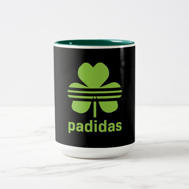 De Café Em Dois Tons caneca irlandesa engraçada (Centro)