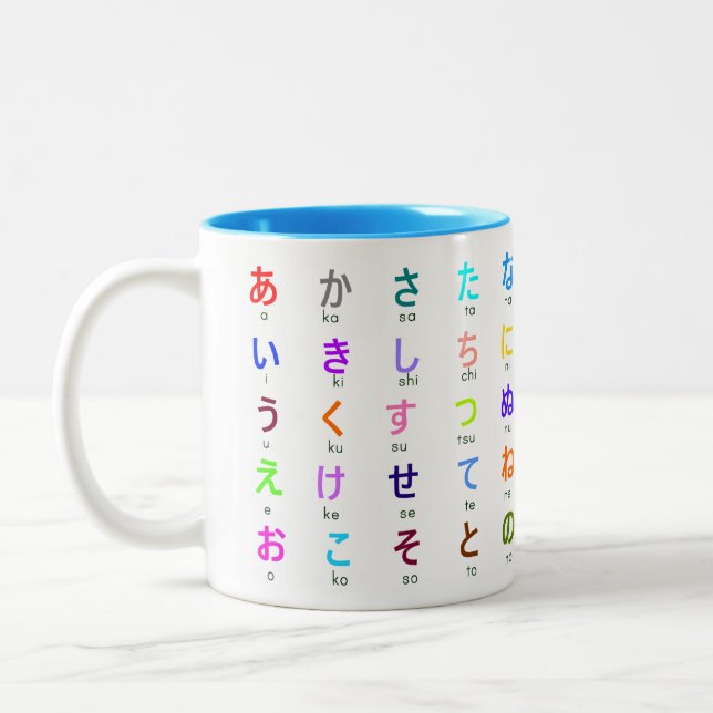 De Café Em Dois Tons Caneca japonesa dos Hiragana (Esquerda)