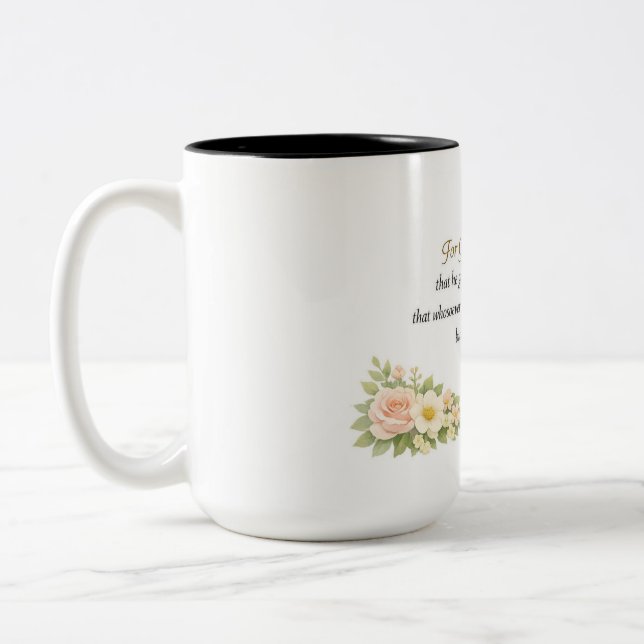 DE CAFÉ EM DOIS TONS CANECA JOHN 3:16 (Esquerda)