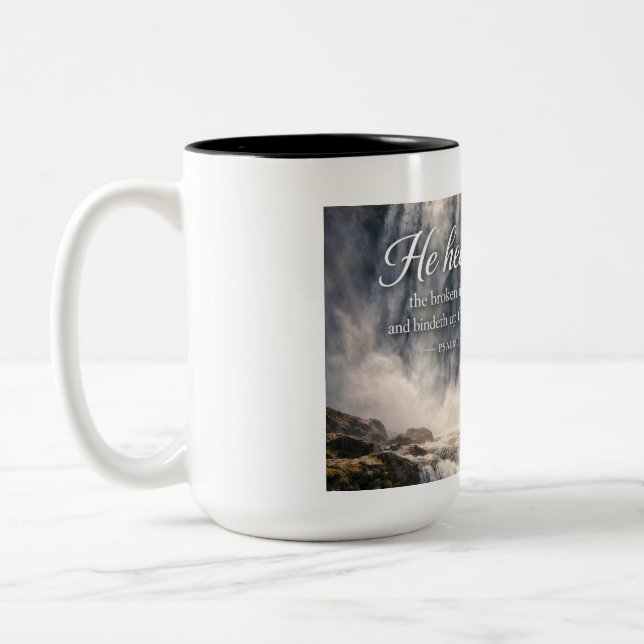 DE CAFÉ EM DOIS TONS CANECA JOHN 3:16 (Esquerda)
