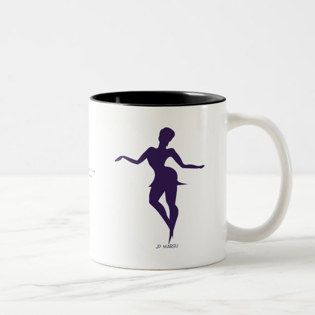 De Café Em Dois Tons Caneca JP MAROU Dancing the night Away (Direita)