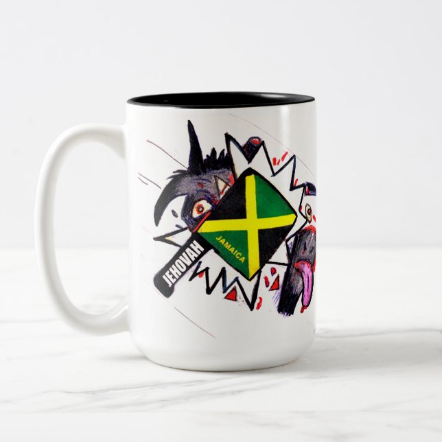 De Café Em Dois Tons Caneca KILL GOAT (Esquerda)