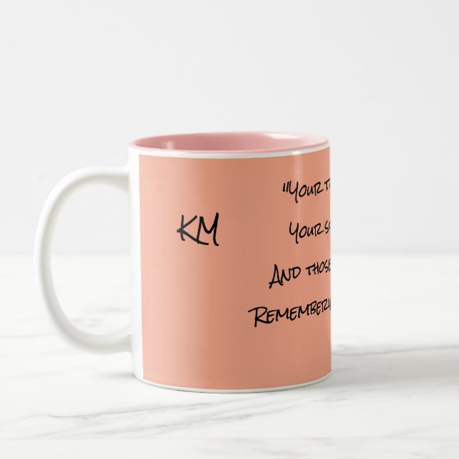 De Café Em Dois Tons Caneca KM (Esquerda)