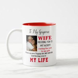 De Café Em Dois Tons Caneca lindo da esposa