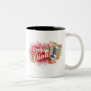De Café Em Dois Tons Caneca lírico Dois-Tonificada