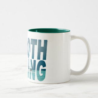 De Café Em Dois Tons Caneca lisa da navigação