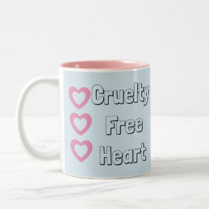 De Café Em Dois Tons Caneca livre do azul do Vegan/vegetariano da