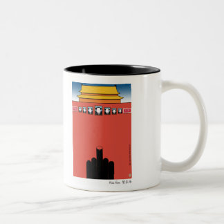 De Café Em Dois Tons Caneca louca do caranguejo