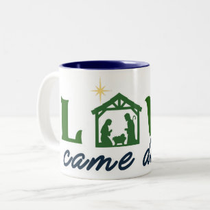 De Café Em Dois Tons Caneca Love Came Down