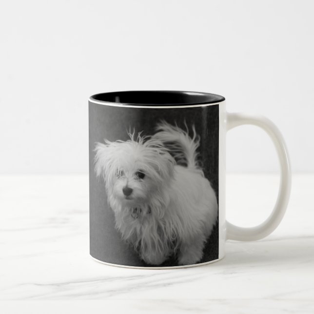 De Café Em Dois Tons Caneca má do dia do cabelo (Direita)