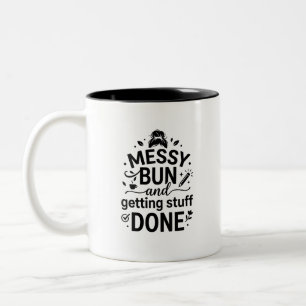 De Café Em Dois Tons Caneca Mãe Divertida 2Tons Citação