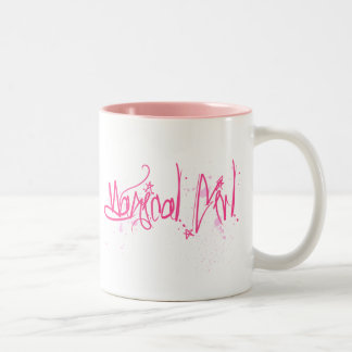 De Café Em Dois Tons Caneca mágica da menina