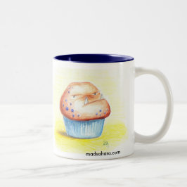 De Café Em Dois Tons Caneca mal-humorada do muffin