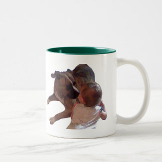 De Café Em Dois Tons Caneca Melhores Amigos_Coleção Crianças e Animais 