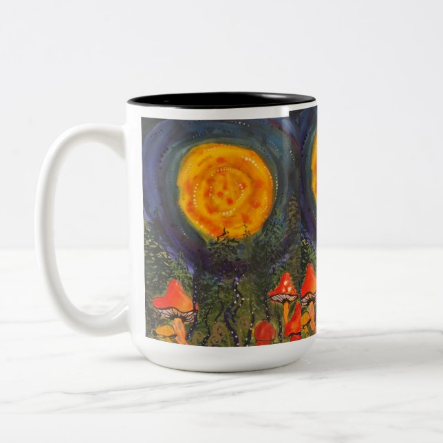De Café Em Dois Tons Caneca Mellow Mushrooms (Esquerda)