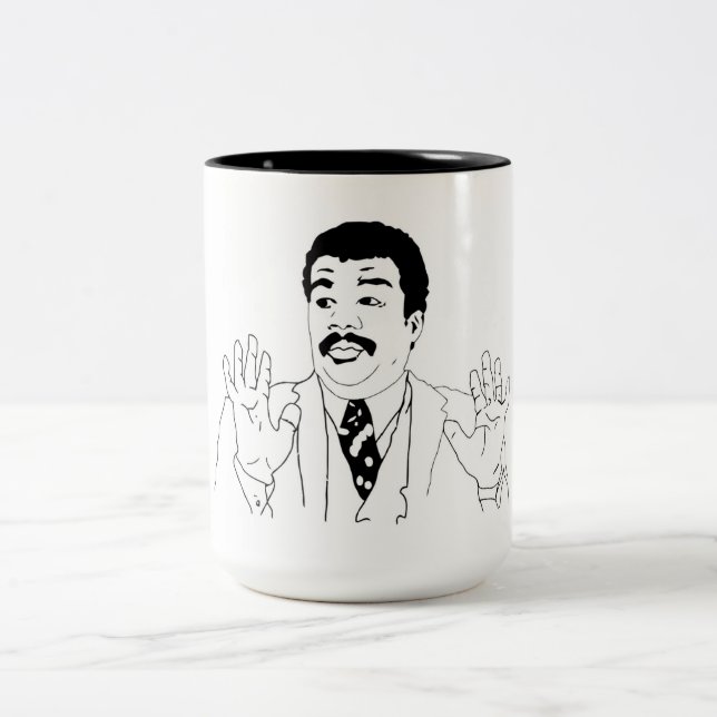 De Café Em Dois Tons Caneca Memes (Centro)