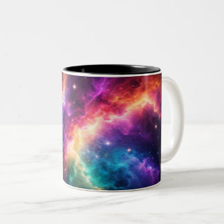 De Café Em Dois Tons Caneca (Mug) Festa das Nebulosas