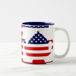 De Café Em Dois Tons Caneca nacional do tea party 2009