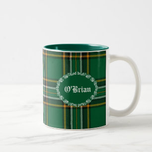 De Café Em Dois Tons Caneca nacional irlandesa verde do costume da