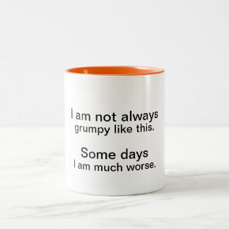 De Café Em Dois Tons Caneca não sempre mal-humorada