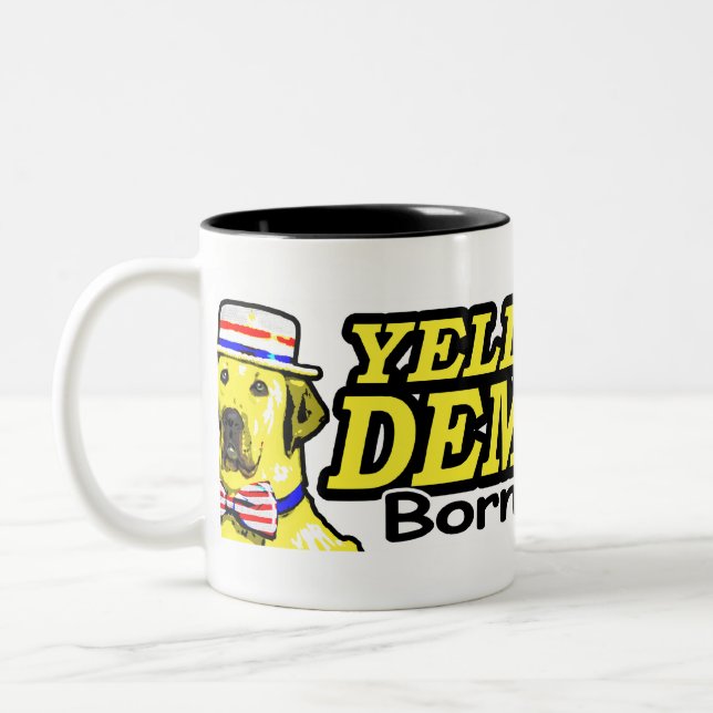 De Café Em Dois Tons Caneca nascida e aumentada (Esquerda)