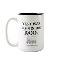 Caneca 'Nascido nos anos 1900', presente engraçado