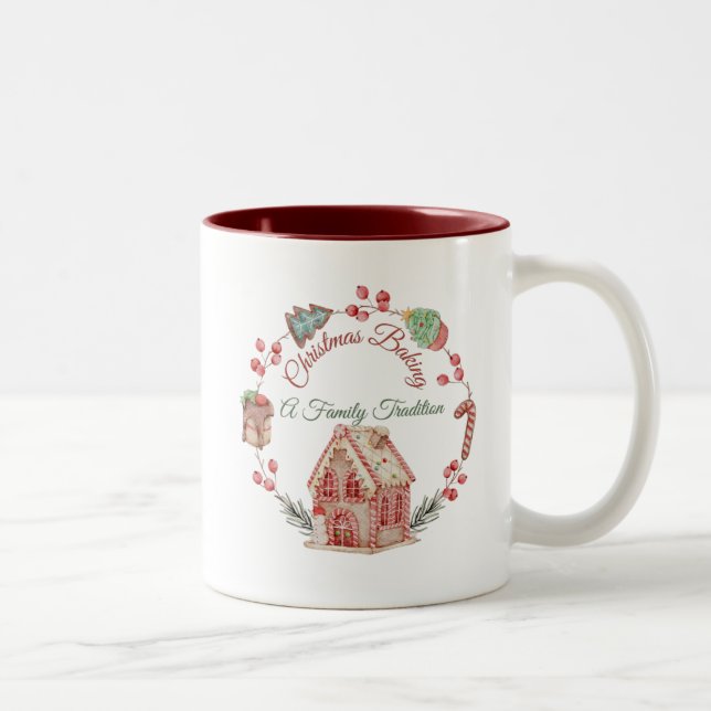 De Café Em Dois Tons Caneca Natal (Direita)