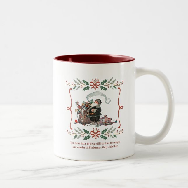 De Café Em Dois Tons Caneca Natal (Direita)