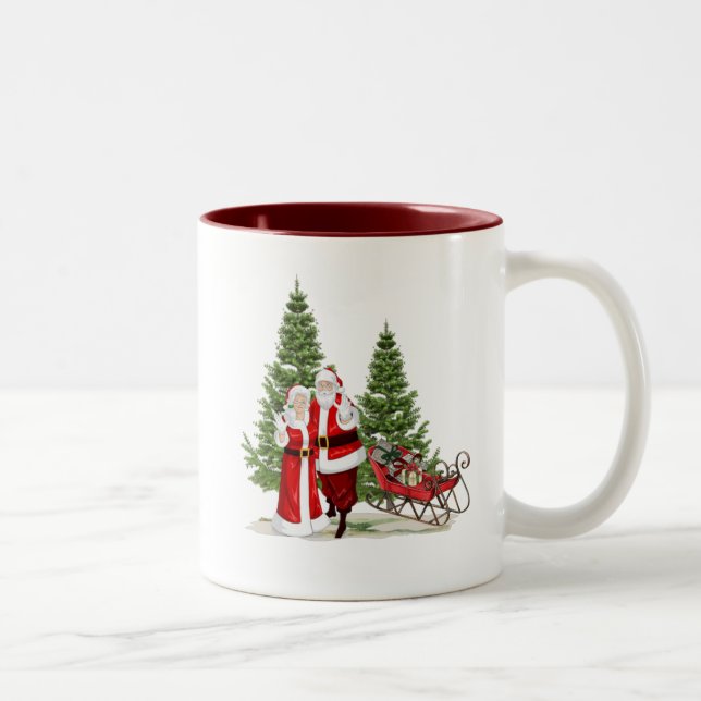 De Café Em Dois Tons Caneca Natal (Direita)
