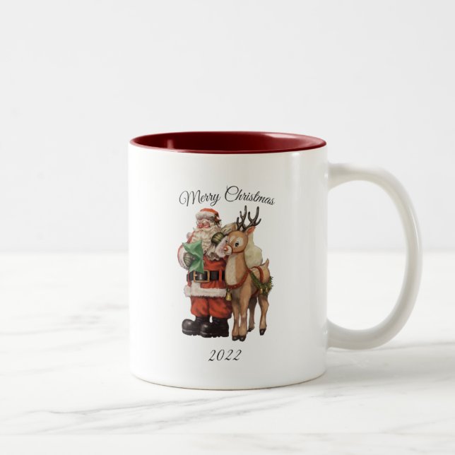 De Café Em Dois Tons Caneca Natal (Direita)