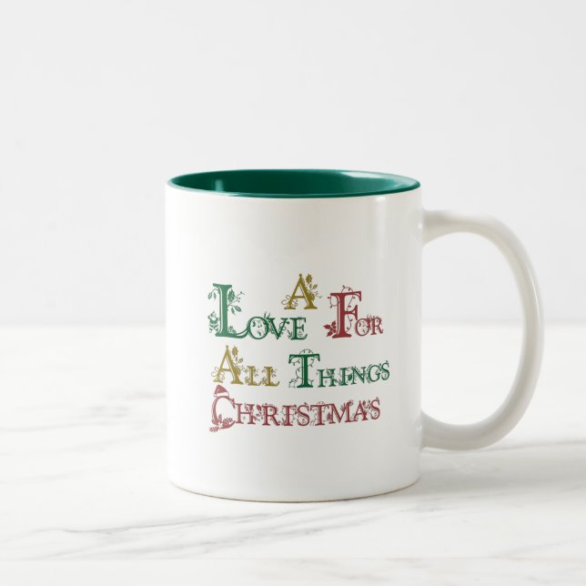 De Café Em Dois Tons Caneca Natal (Direita)