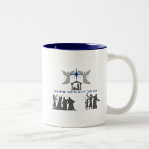 De Café Em Dois Tons Caneca Natal
