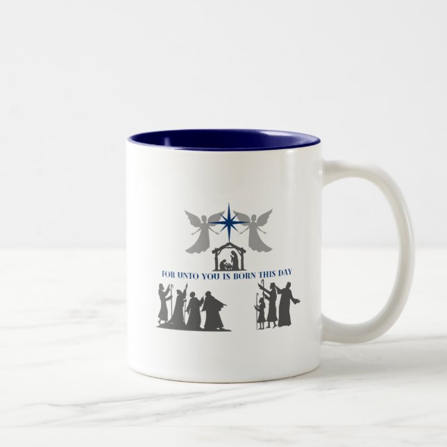 De Café Em Dois Tons Caneca Natal (Direita)