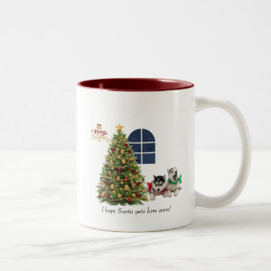De Café Em Dois Tons Caneca Natal
