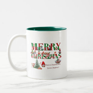 De Café Em Dois Tons Caneca Natal