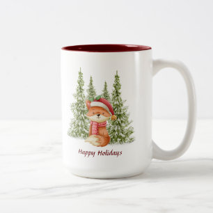 De Café Em Dois Tons Caneca Natal