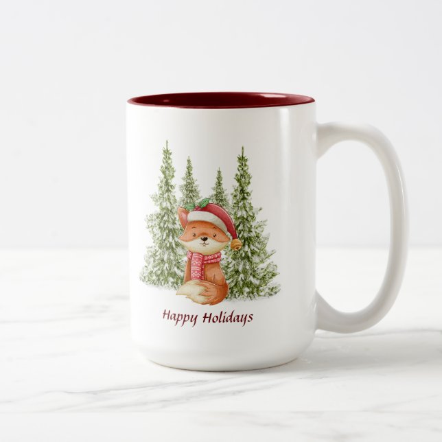 De Café Em Dois Tons Caneca Natal (Direita)