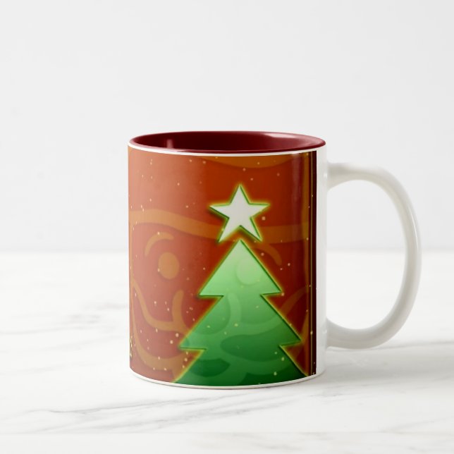 De Café Em Dois Tons Caneca Natal (Direita)