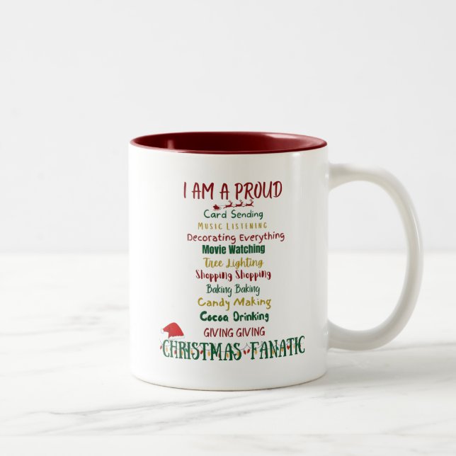 De Café Em Dois Tons Caneca Natal (Direita)