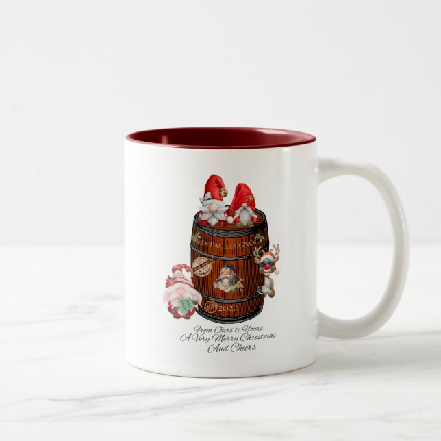 De Café Em Dois Tons Caneca Natal (Direita)