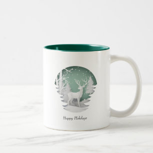 De Café Em Dois Tons Caneca Natal