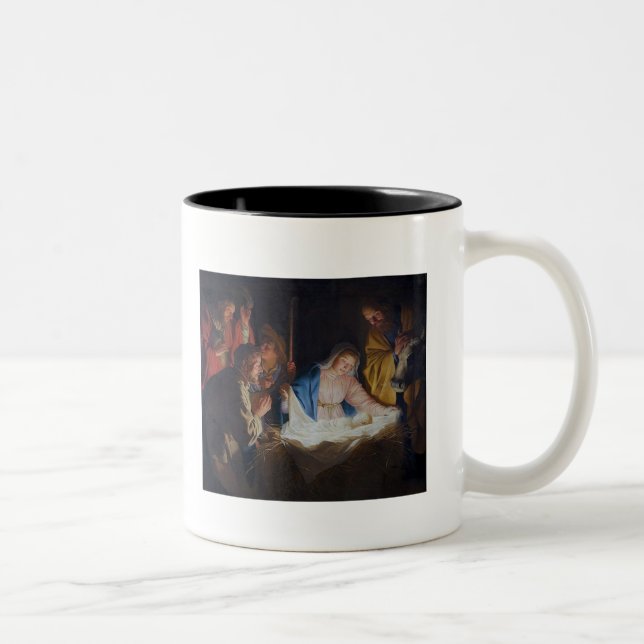 De Café Em Dois Tons Caneca Natal (Direita)