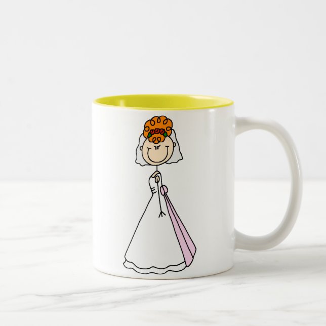 De Café Em Dois Tons Caneca Noiva Pelirroja (Direita)
