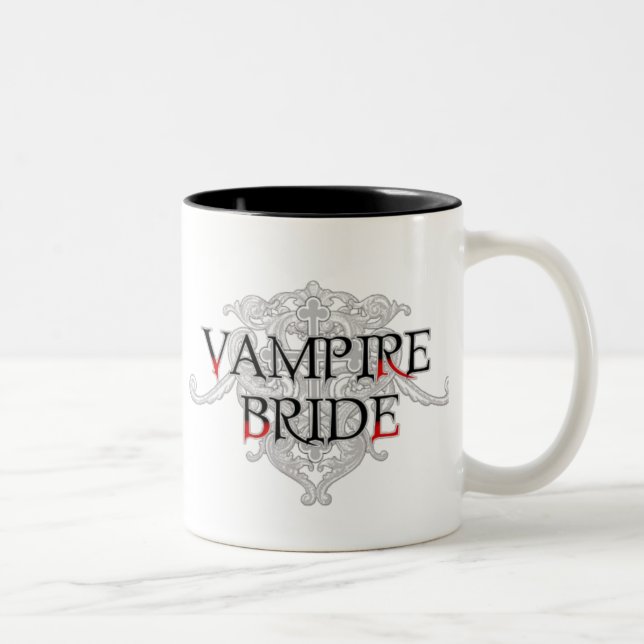 De Café Em Dois Tons Caneca Noiva Vampira (Direita)